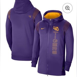 Men's Nike Purple LSU Tigers Sideline Performance Full-Zip Hoodie 🐅 🐯💟💛💜